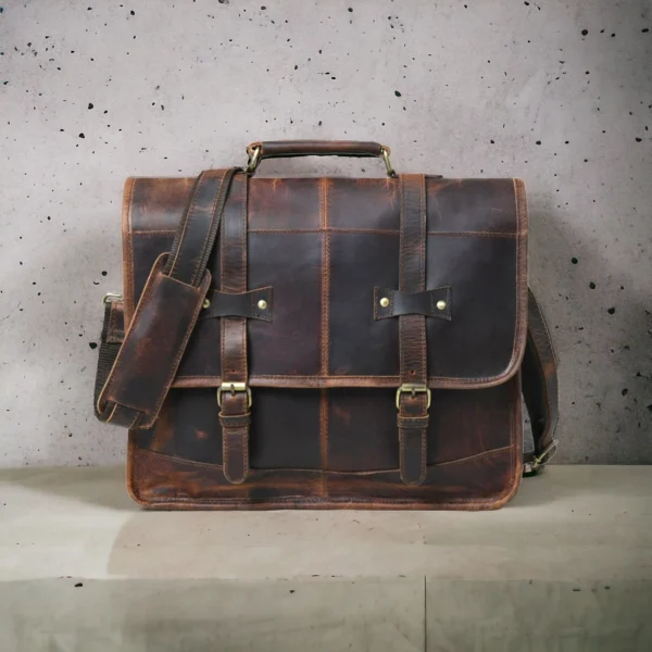 Women's Texture Leather black bag