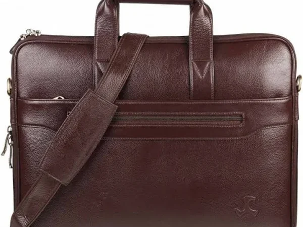 Mochi Men Brown Leather Bag