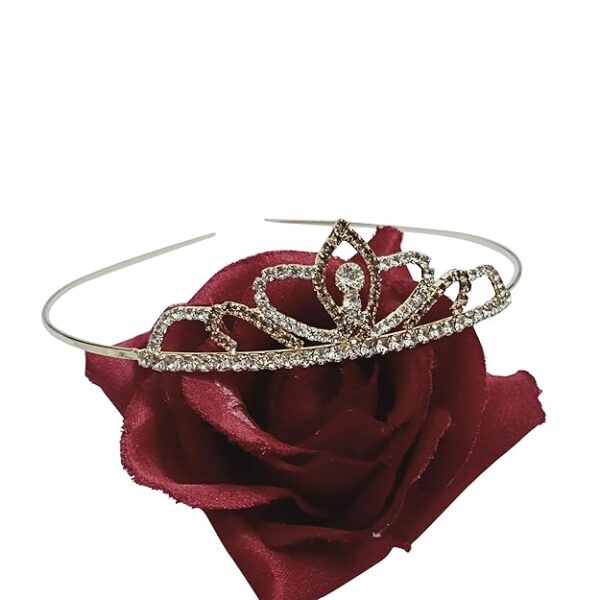 Golden Crystal Rhinestone Princess Crown for Girls