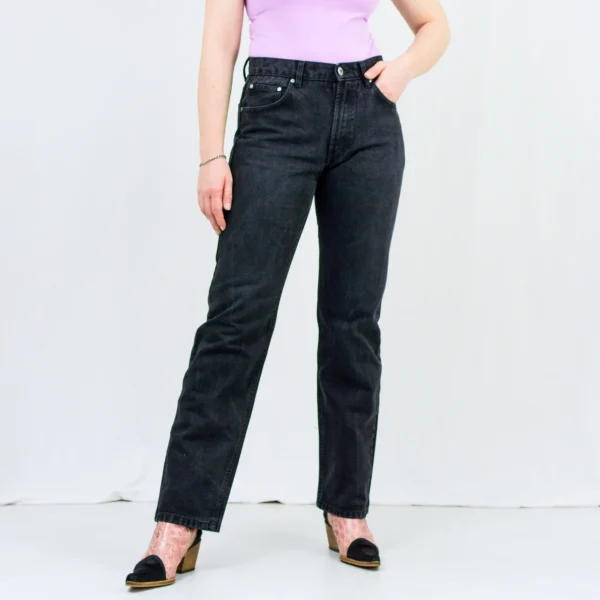 High Waist Black Jeans
