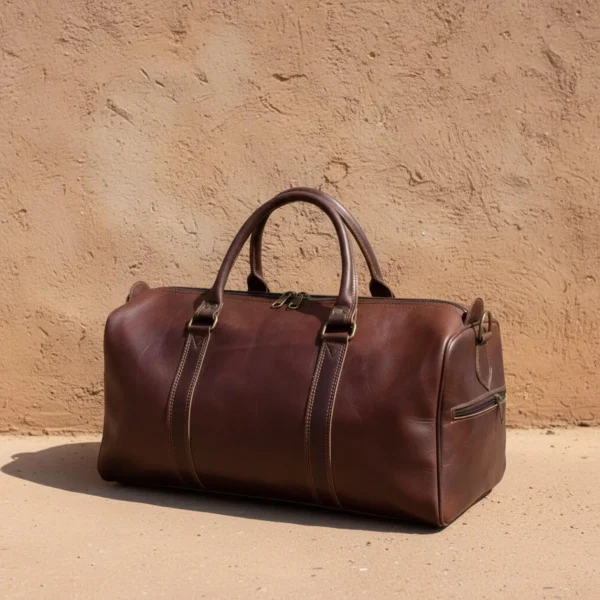 Simple Leather Travel Bag