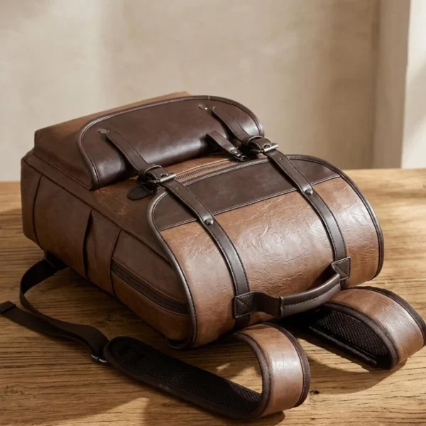 Leather Work Backpack
