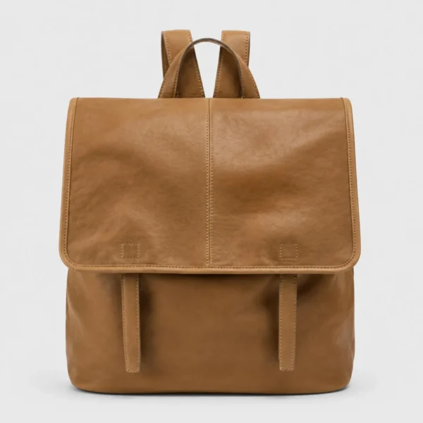Leather Backpack with Top Handle