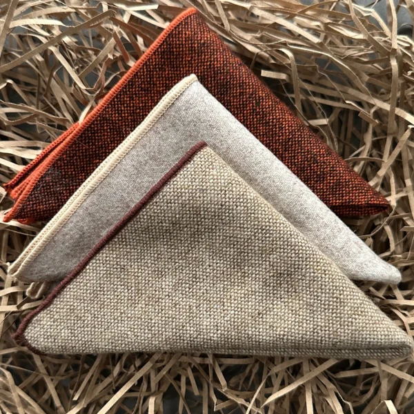 Breathable Cotton Handkerchief for Men and Women, set of 3